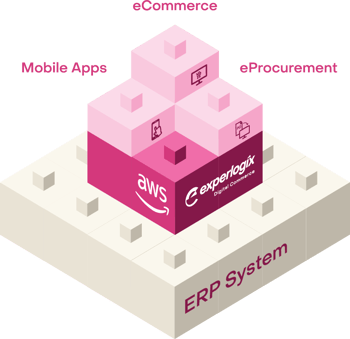 Digital Commerce Block Graphic Digital Commerce Block Graphic
