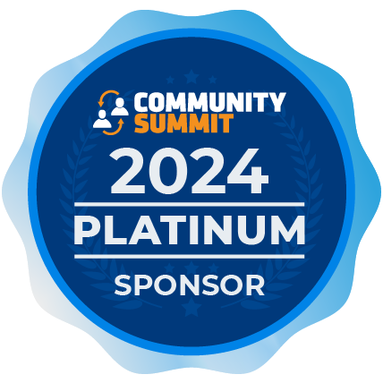 Community Summit North America Platinum sponsor badge