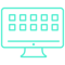 Experlogix Icons-Monitor with Boxes-Green-Juniper Experlogix Icons-Monitor with Boxes-Green-Juniper