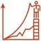 Experlogix Icons-Chart Ladder Up-Dark-Orange Experlogix Icons-Chart Ladder Up-Dark-Orange