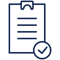 Experlogix Icons-Document Checkmark-Indigo