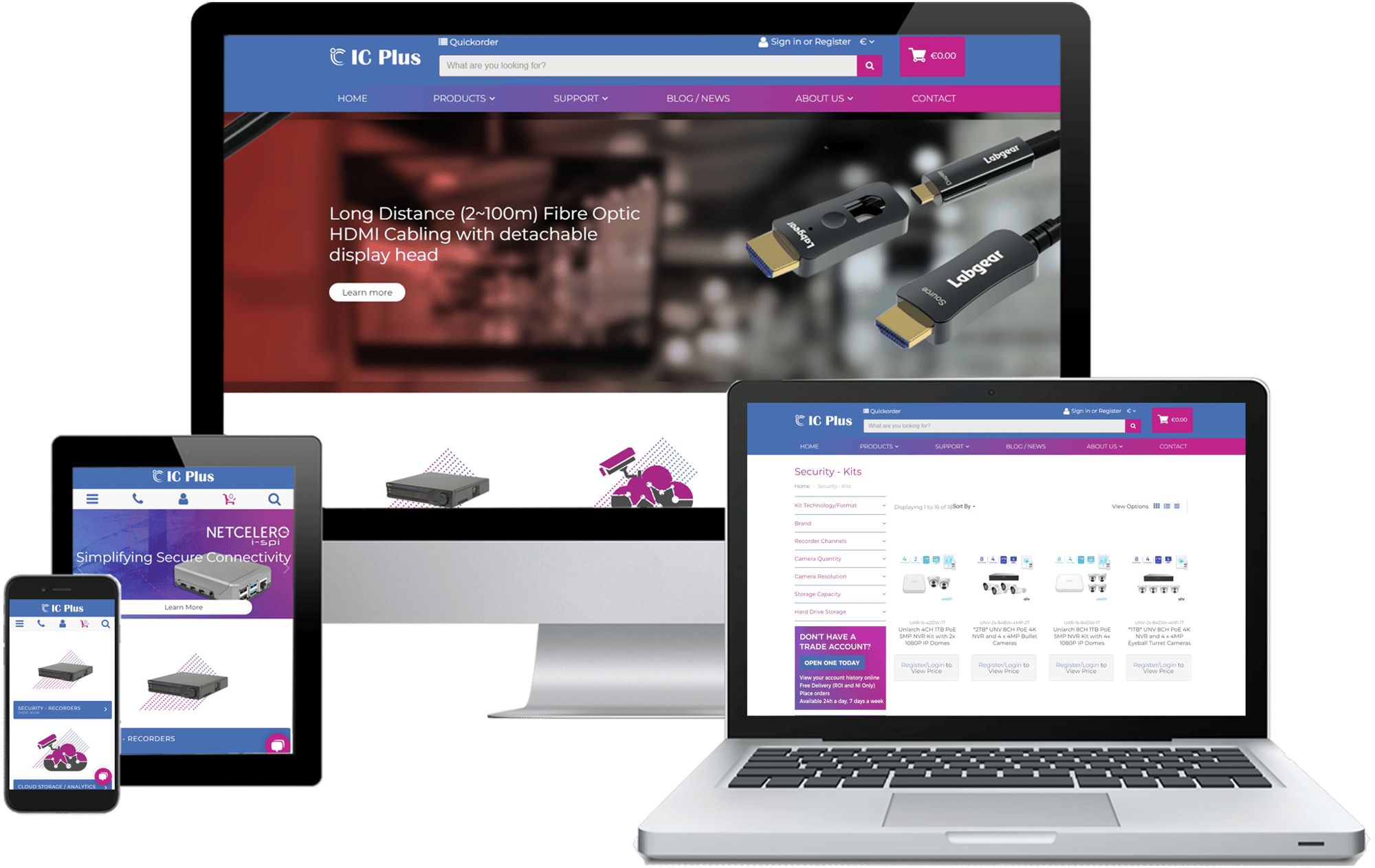 Distributor website mock up Distributor website mock up