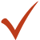 dark orange checkmark