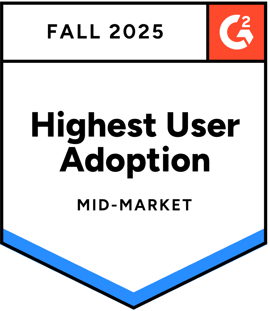 G2 Highest user adoption